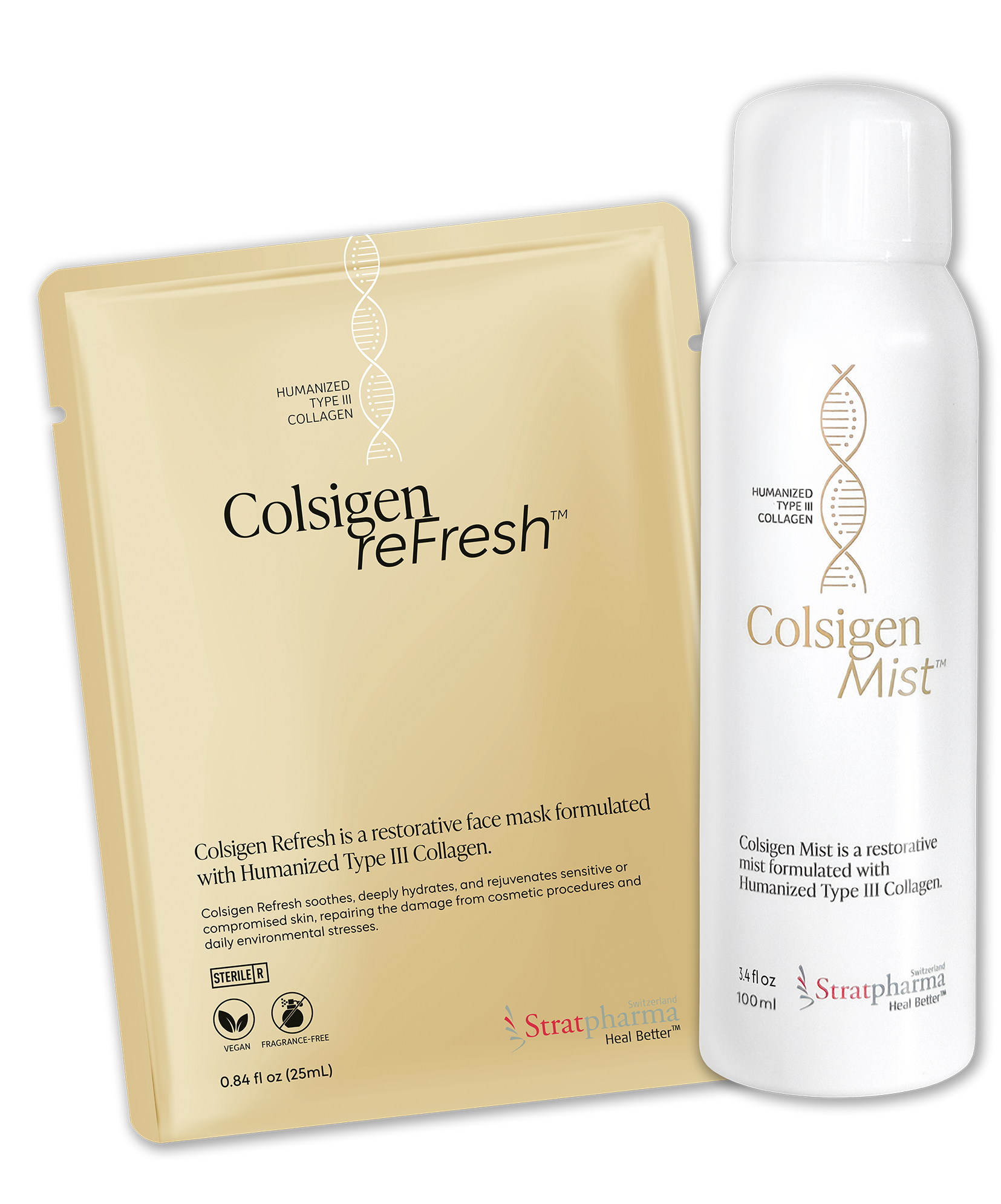 Colsigen Mist and Colsigen Refresh product packshot